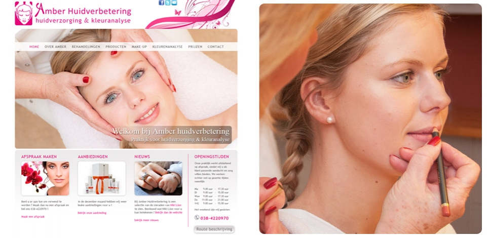 Website voor Amber huidverbetering te Zwolle